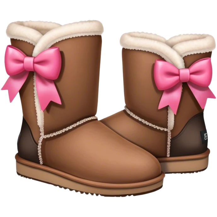 uggs with bow emoji