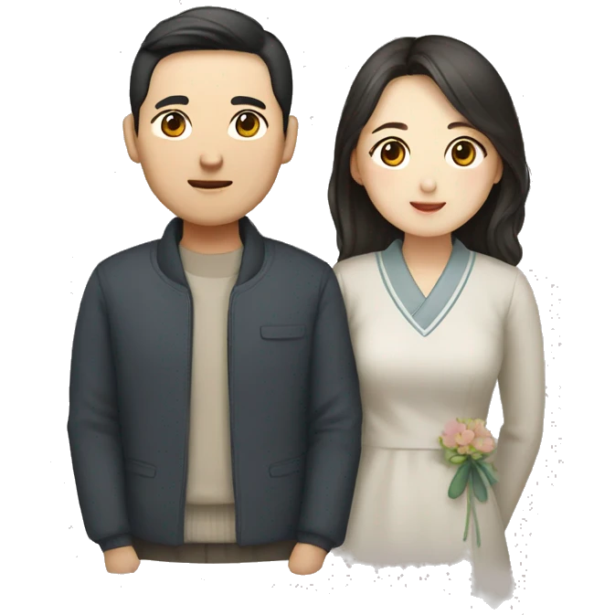 Korean couple emoji