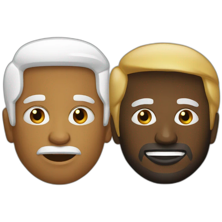 Trump with black man emoji