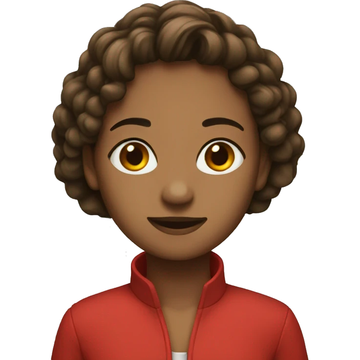 Alicia in red  emoji