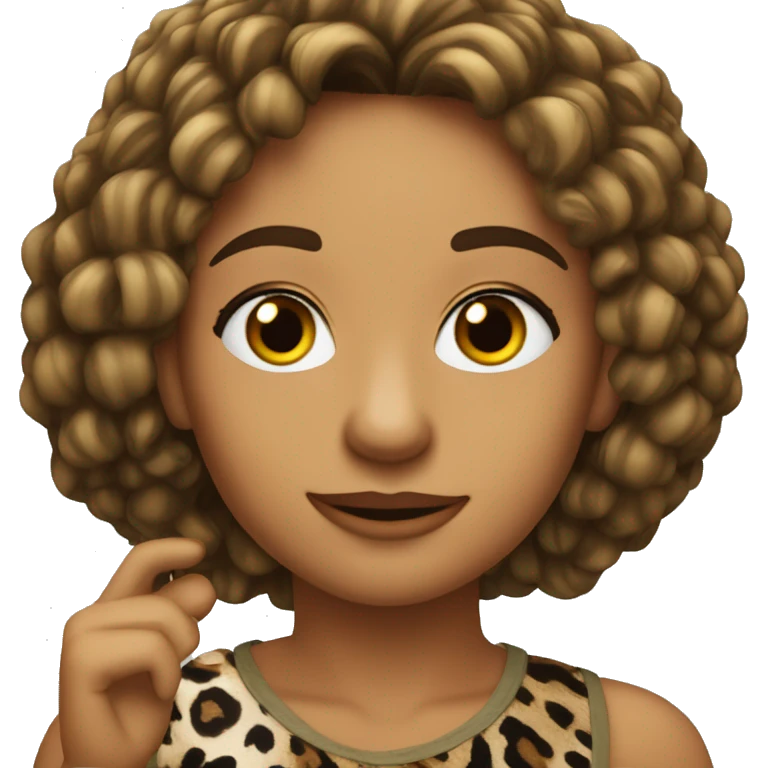 Siyah yeşil gözlü leopar emoji