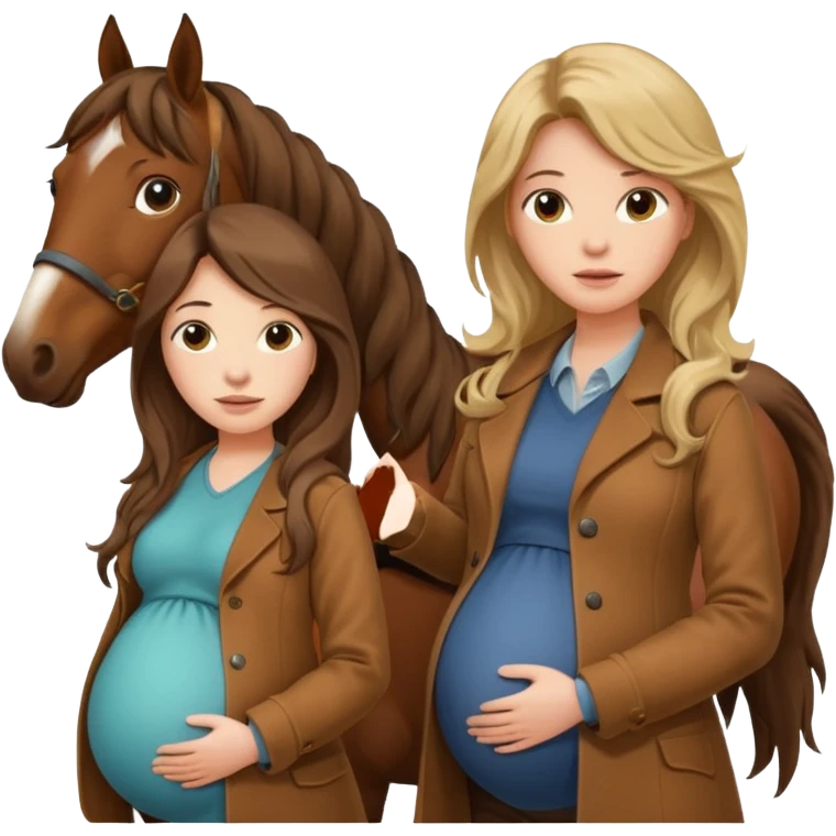 maternity with horse emoji