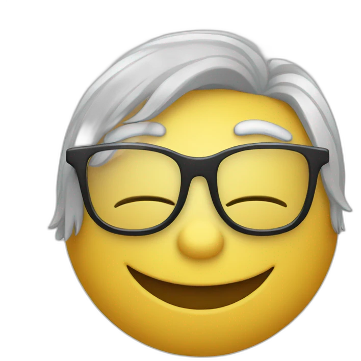 BIG SMILEY WITH GLASSES emoji