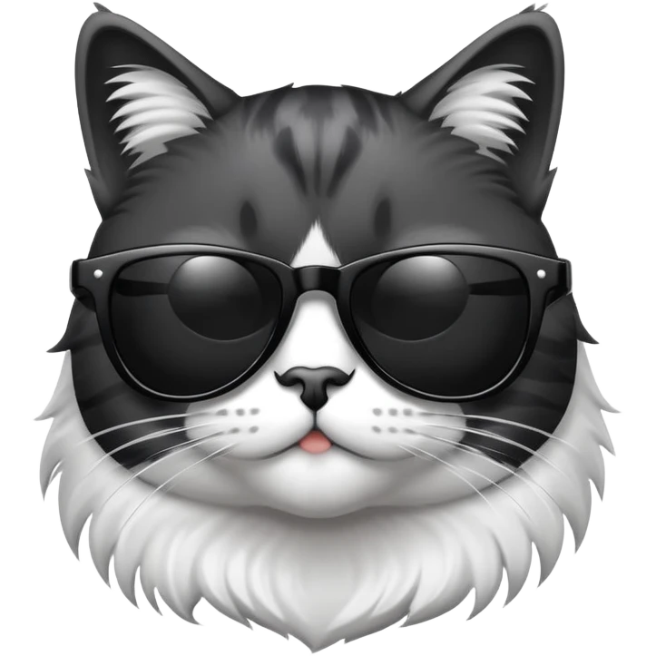 cool cat wearing sunglasses emoji
