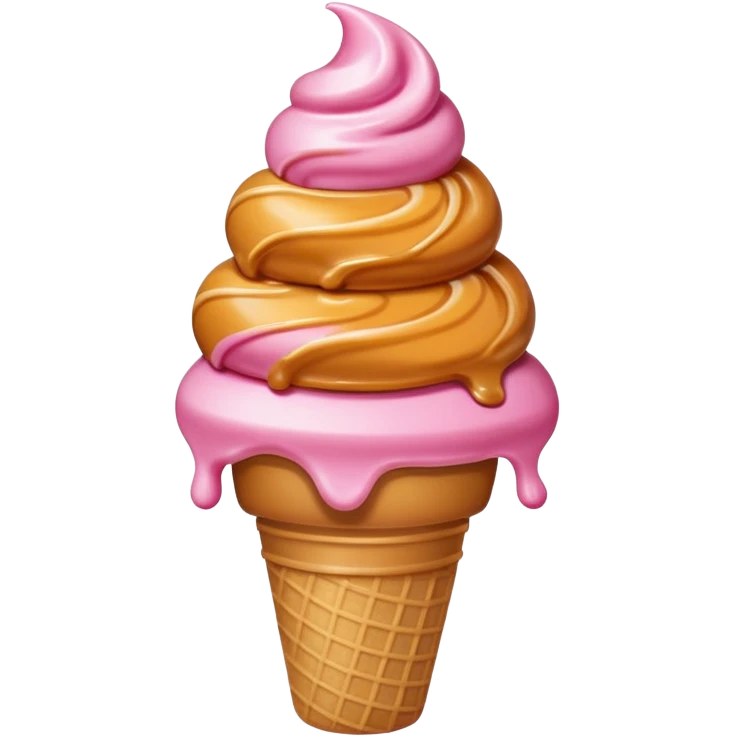 pink meet carame  emoji