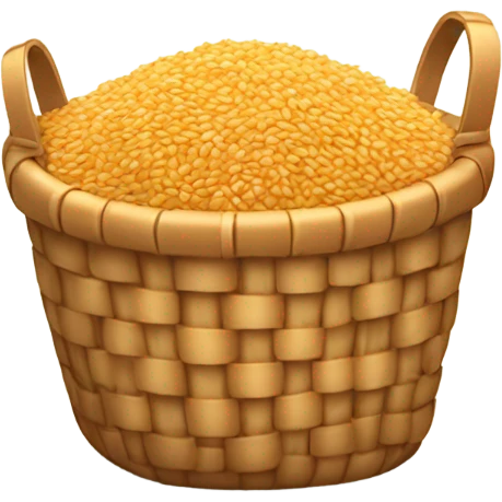Wheat grain basket emoji
