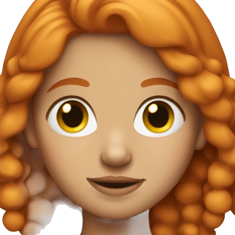 Ginger hair girl emoji