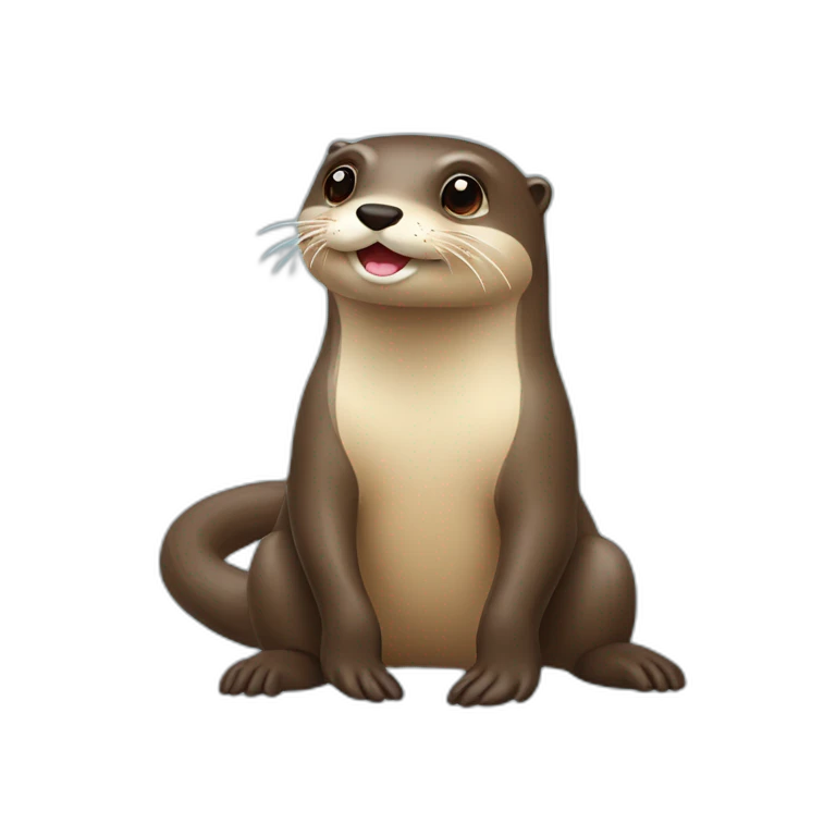 Loutre sur tortu emoji