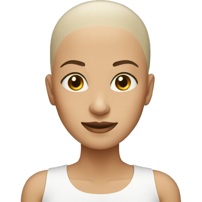 woman  bald emoji