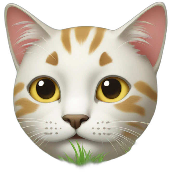 Cat grasses emoji