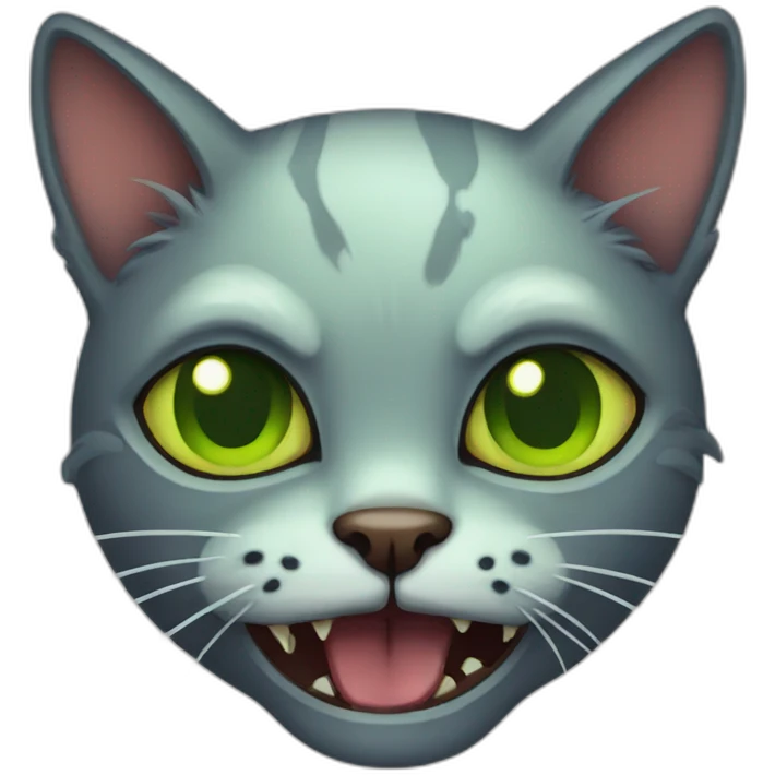a zombie cat emoji