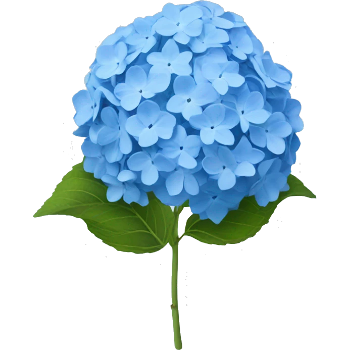 Blue hydrangea with light blue in the middle  emoji