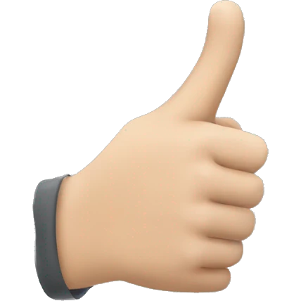 hand pointing the screen emoji