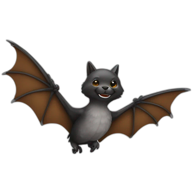 Bite avec des ailes de chauve-sourie emoji