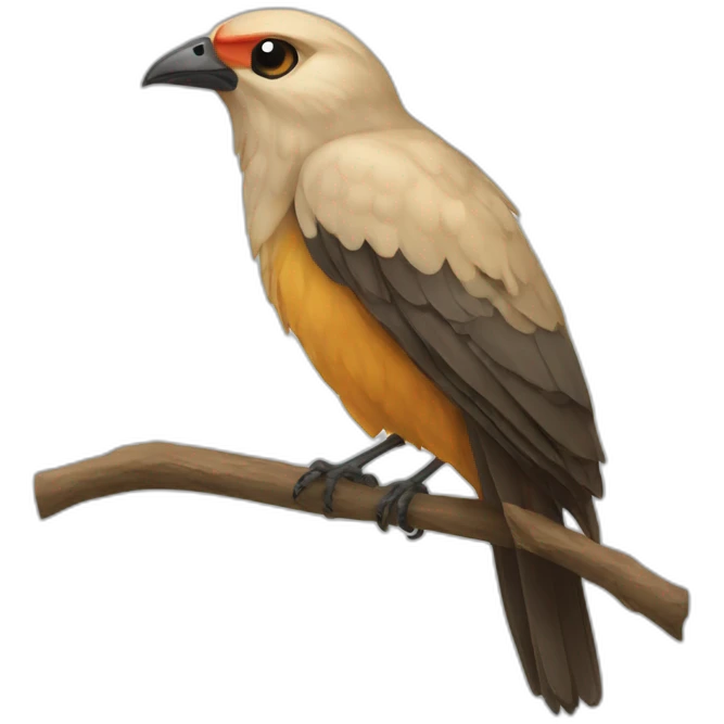 Âne sur oiseau emoji