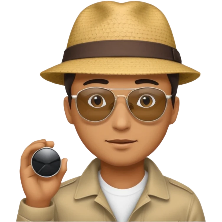 man searching something with people emoji