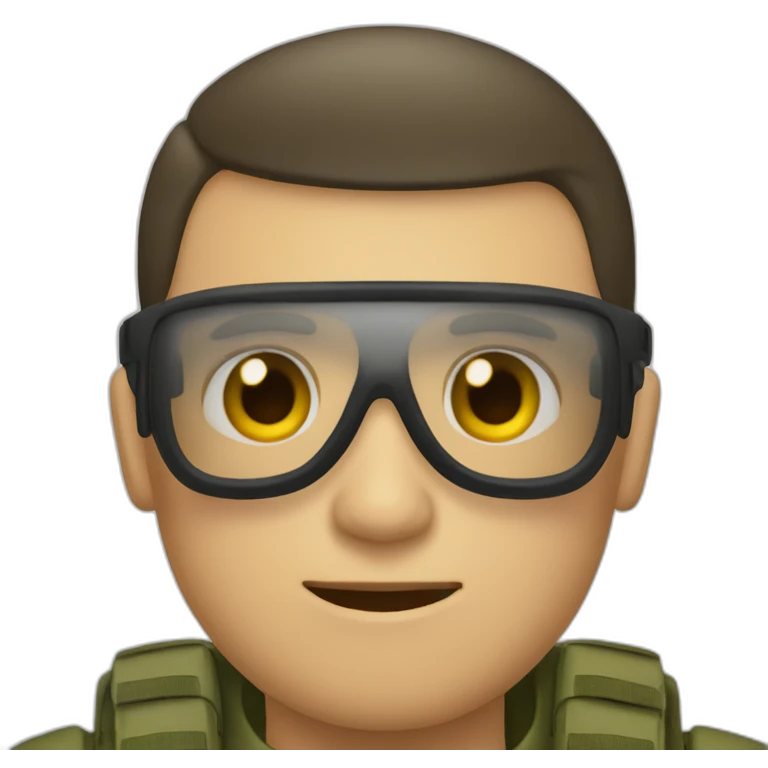 Soldado saludando militarmente emoji