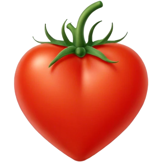 Cute Heart tomato emoji