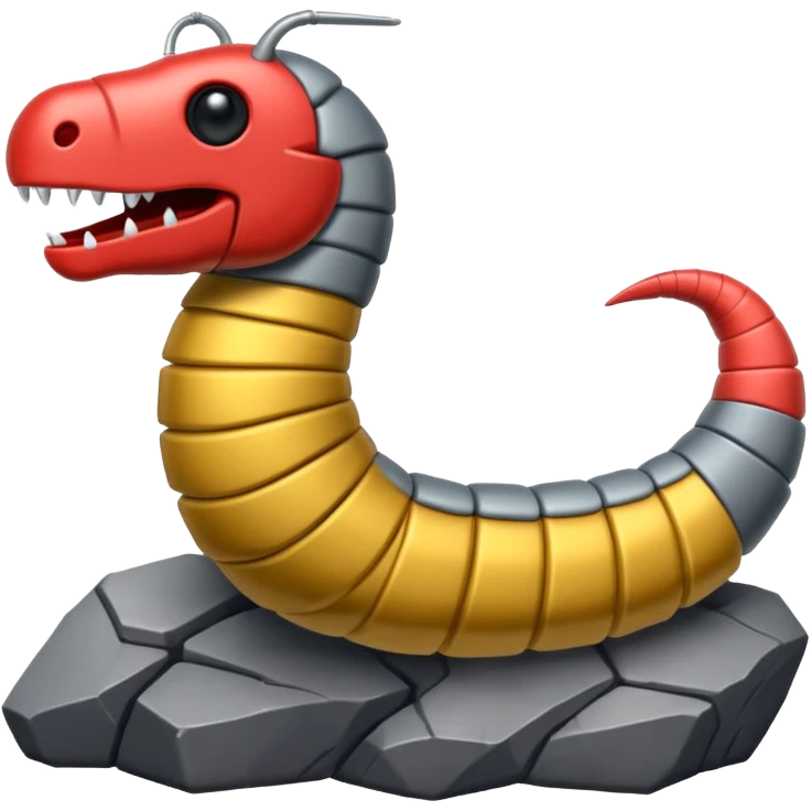 Armored worm emoji