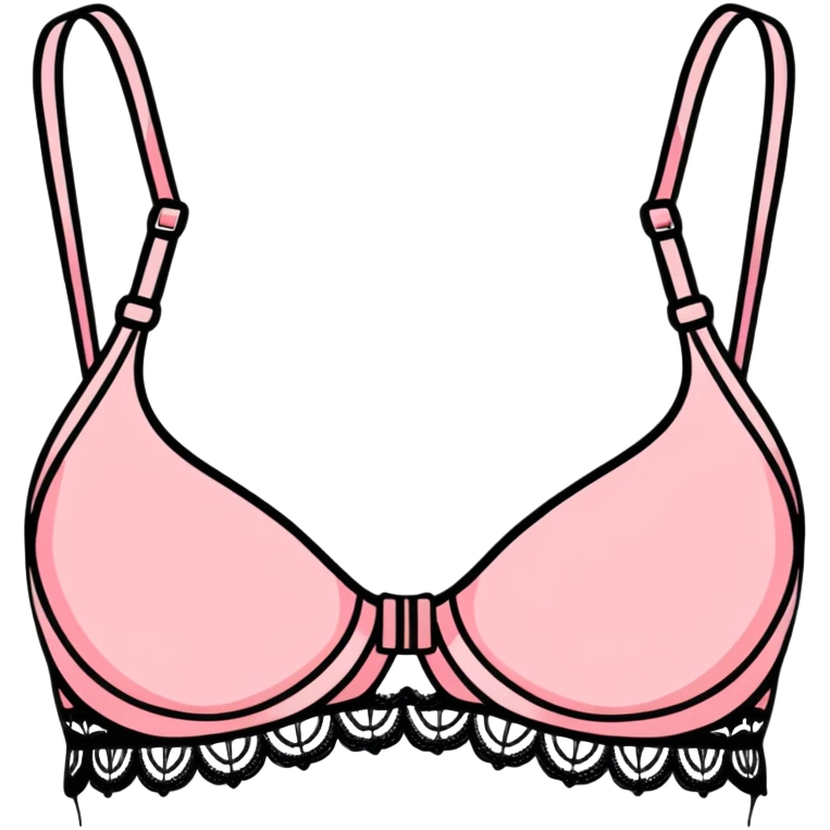 pink lace bra emoji