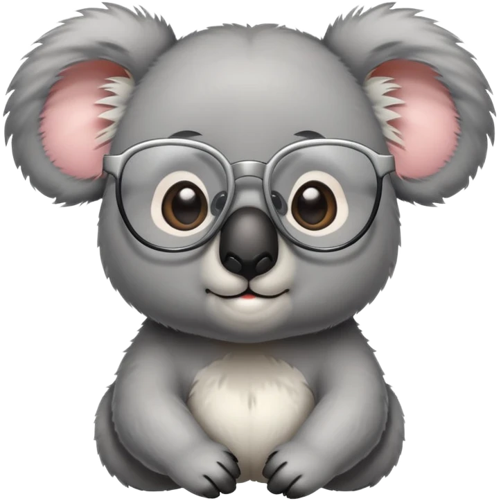 koala with bangs and glasses emoji