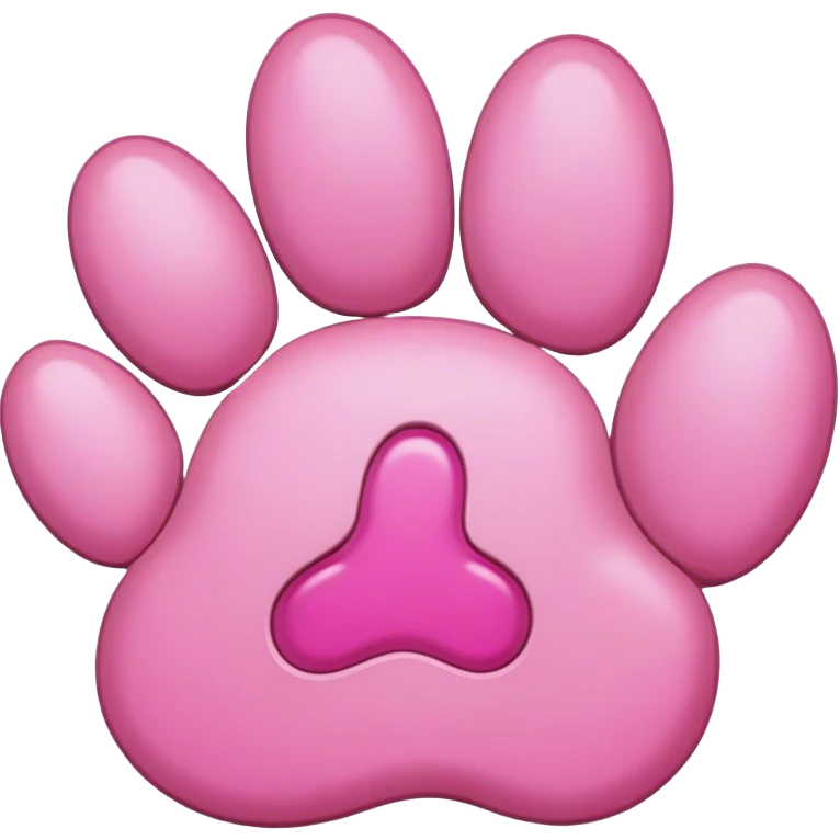 Paw pink emoji