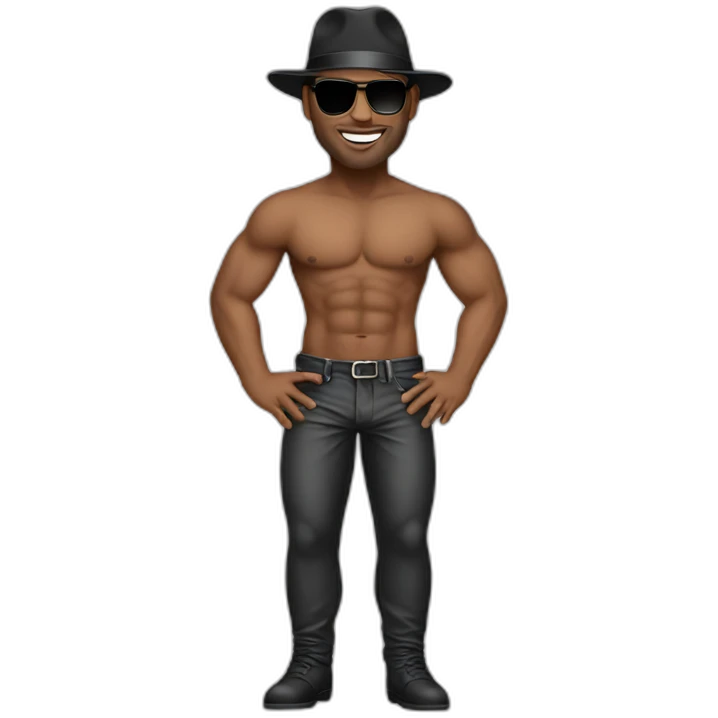 Male stripper emoji