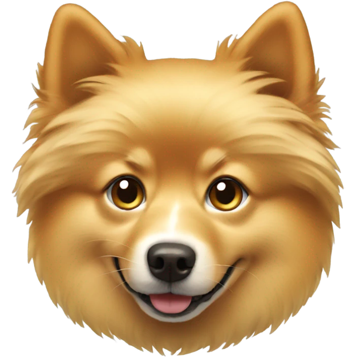golden spitz dog emoji