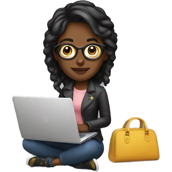 startup-woman-designer-with-laptop emoji