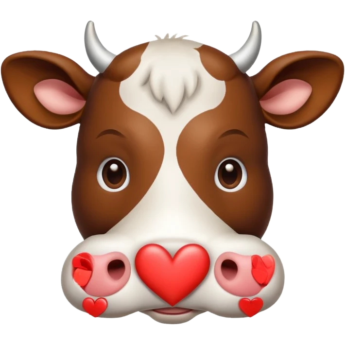 Vaca con corazon emoji