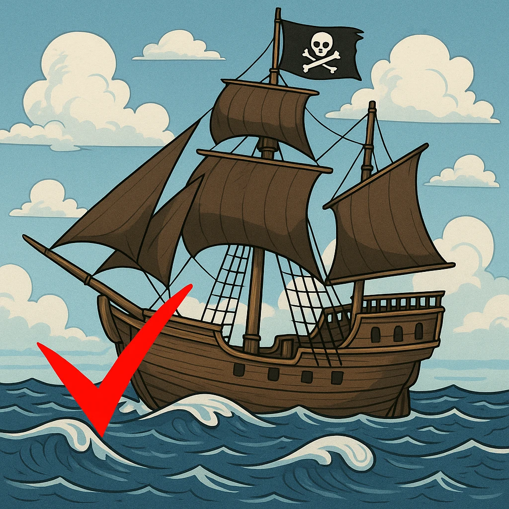 pirate ship emoji
