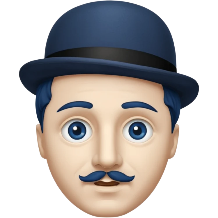 Charlie Chaplin dark blue eyes emoji