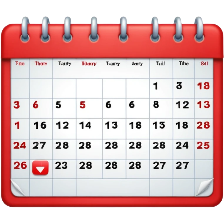 It’s On the calendar!  emoji