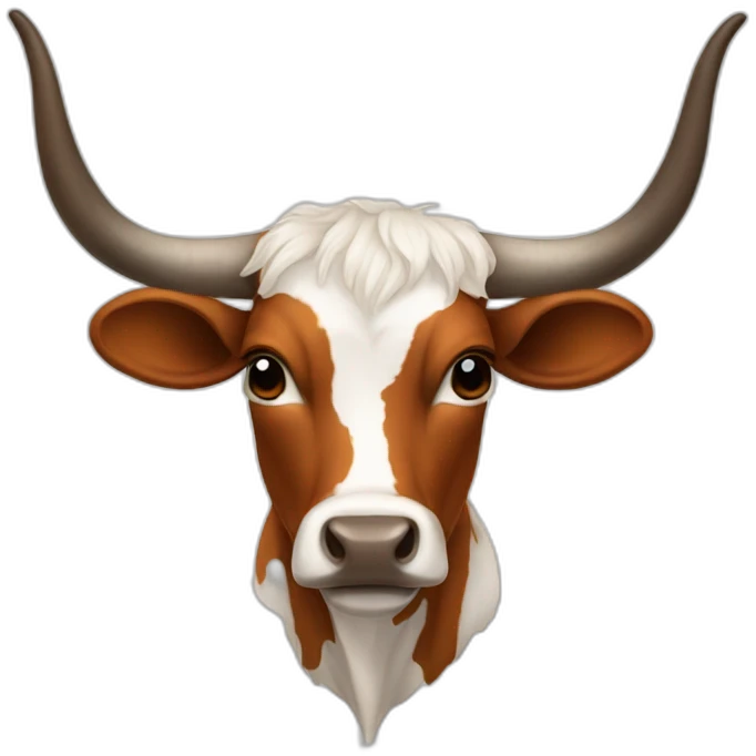 LONGHORN HEIFER WITH 6 FEET OF HORNS emoji