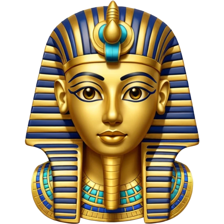 Tutankhamun mask, ancient Egyptian, emoji style emoji
