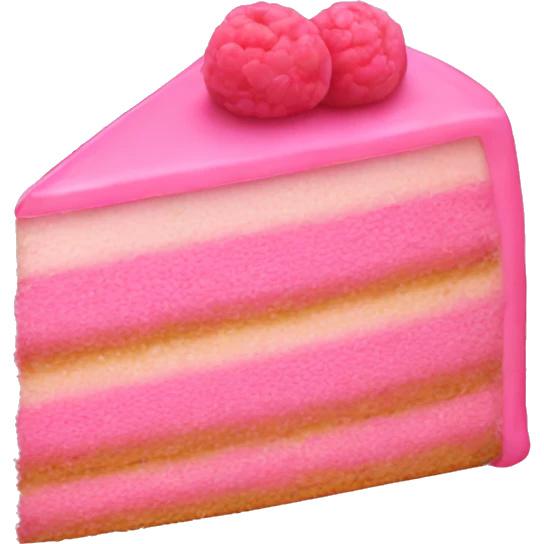 Pink slice cake emoji