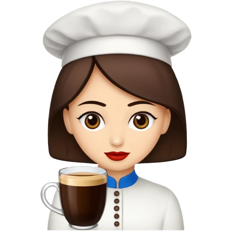 Koyu kahverengi kelebek model saçları olan buğday tenli bir kız emoji