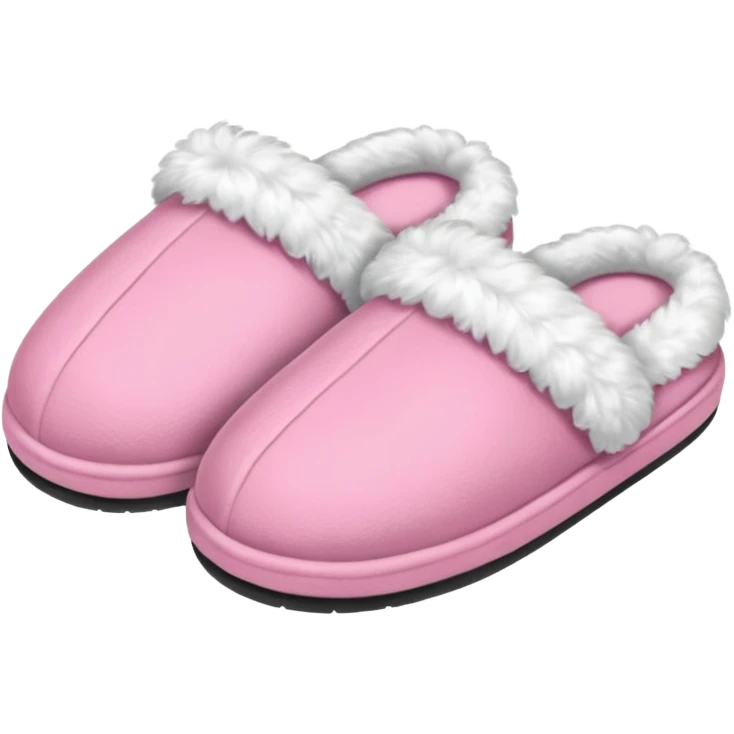 Pink cute slippers emoji