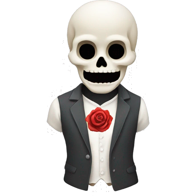 Calavera tirando un beso  emoji