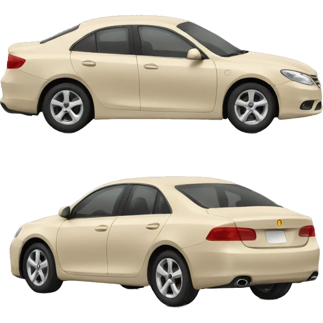 Beige cars  emoji