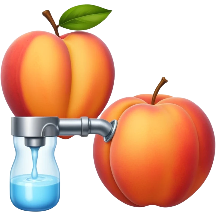 Peach milking emoji