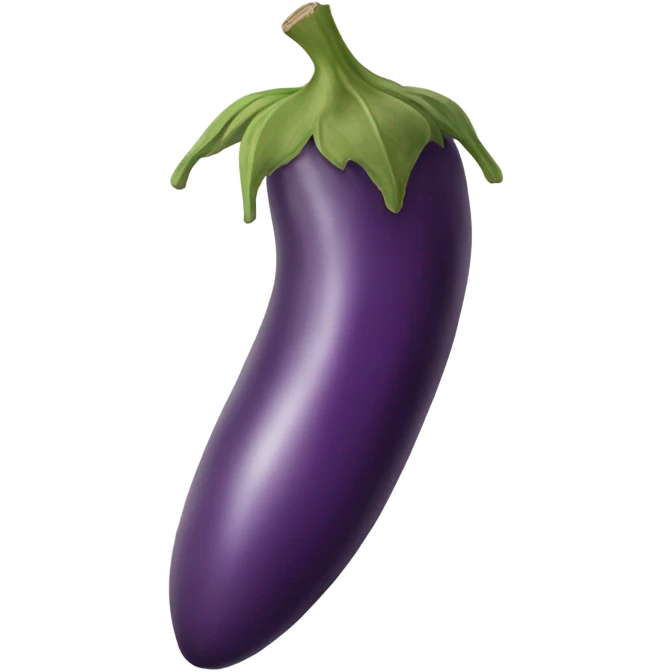 broken eggplant emoji