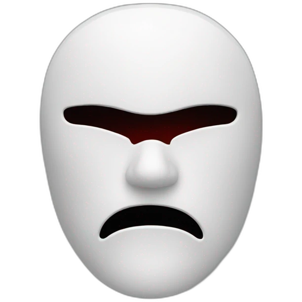 alon mask showing stop  emoji