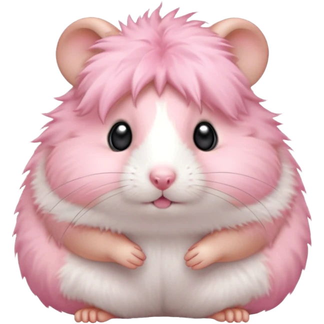 Pink hamster emoji