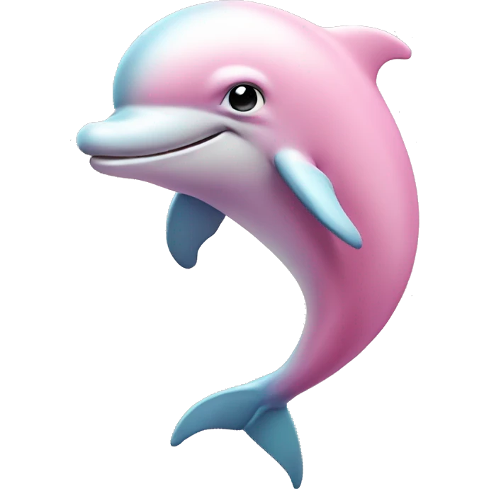 Pastel-pink-colors-dolphin emoji