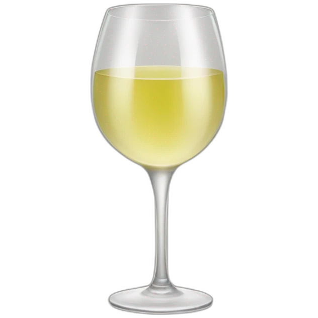 Glass of white wine emoji