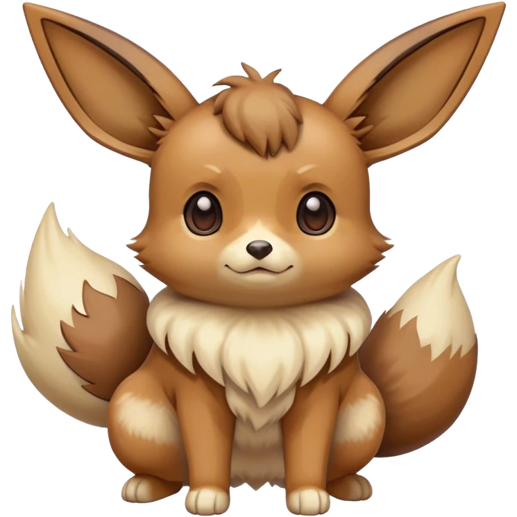 Eevee, full body, high quality emoji