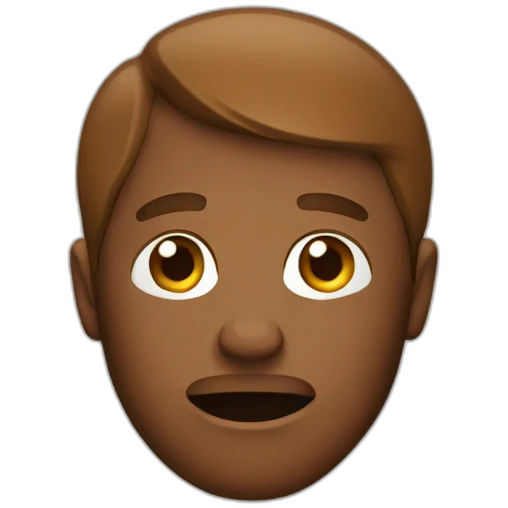 danger in brown emoji