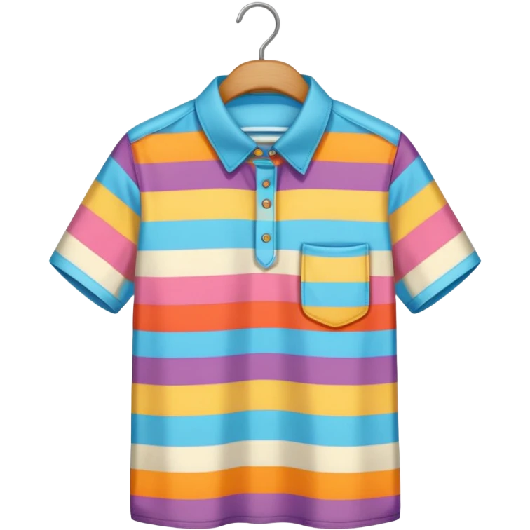 patterned shirt hanged on a hanger emoji
