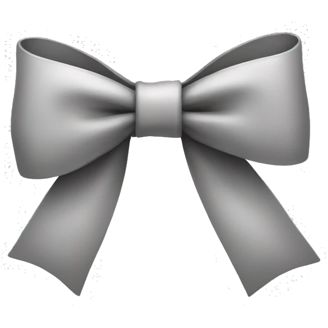 White a bow  emoji